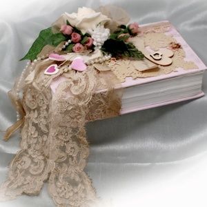 Book Of Love 3 - Mixed Media Altered Book Sculpture by Kathy Morton Stanion